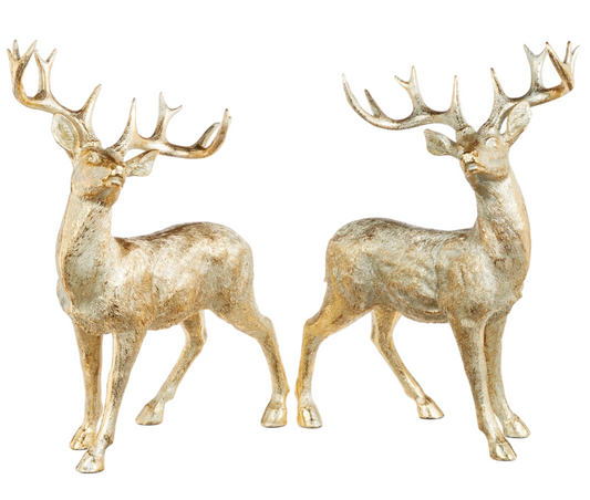 19.5" Aged Gold Deer (Various Styles)