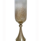 Gold Glass Vase with Aluminum Base, Large