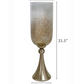Gold Glass Vase with Aluminum Base, Large