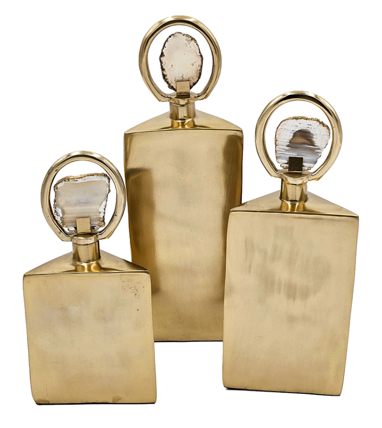 Ravi Decorative Bottles, Set of 3