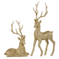 21" Champagne Glittered Deer (Various Styles)