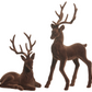 15" Brown Flocked Deer (Various Styles)