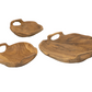 Teak Wood Decorative Bowls with Handle (Various Sizes)