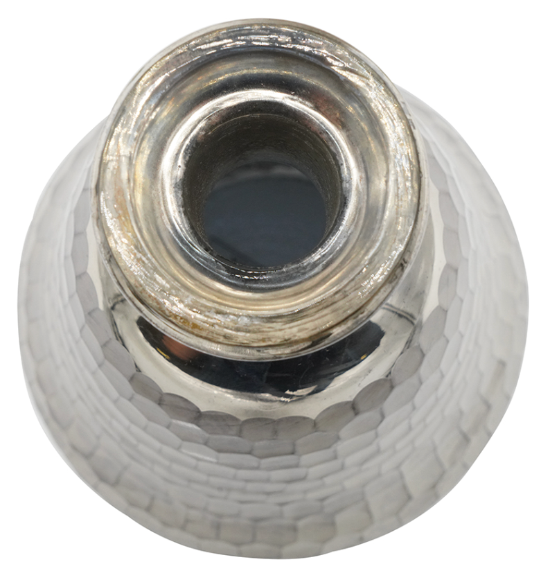 Silver Glass Bottles, Set of 3