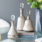 Silver Glass Bottles, Set of 3