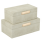 Decorative Faux Leather Storage Box (Various Sizes)