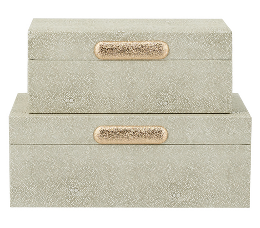 Decorative Faux Leather Storage Box (Various Sizes)