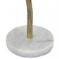 Gold Iron w/ Marble Base Candleholders, Set of 3