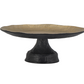 Black and Gold Pedestal Tray
