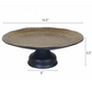 Black and Gold Pedestal Tray