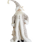 Posable Santa w/ Cream & Tan Filigree Coat