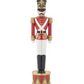 18.25" Red White Black & Gold Resin Soldier