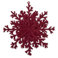 9.25" Burgundy 3-D Snowflake Ornament