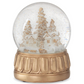 7.75" Gold Winter Scene Musical Snow Globe