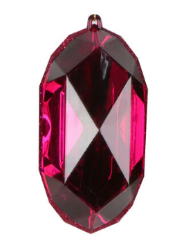4-5" Burgundy Jewel Ornament (Various Styles)