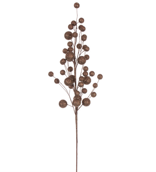 27" Mocha Multi Ball Glitter Spray