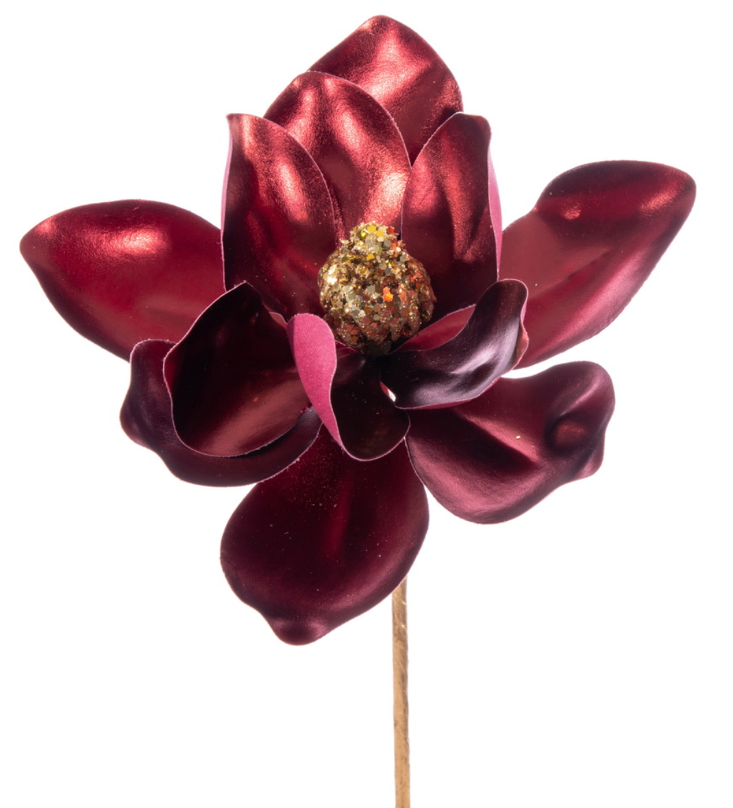 13" Burgundy Magnolia Pick