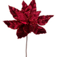 24" Burgundy Velvet Sequin Poinsettia