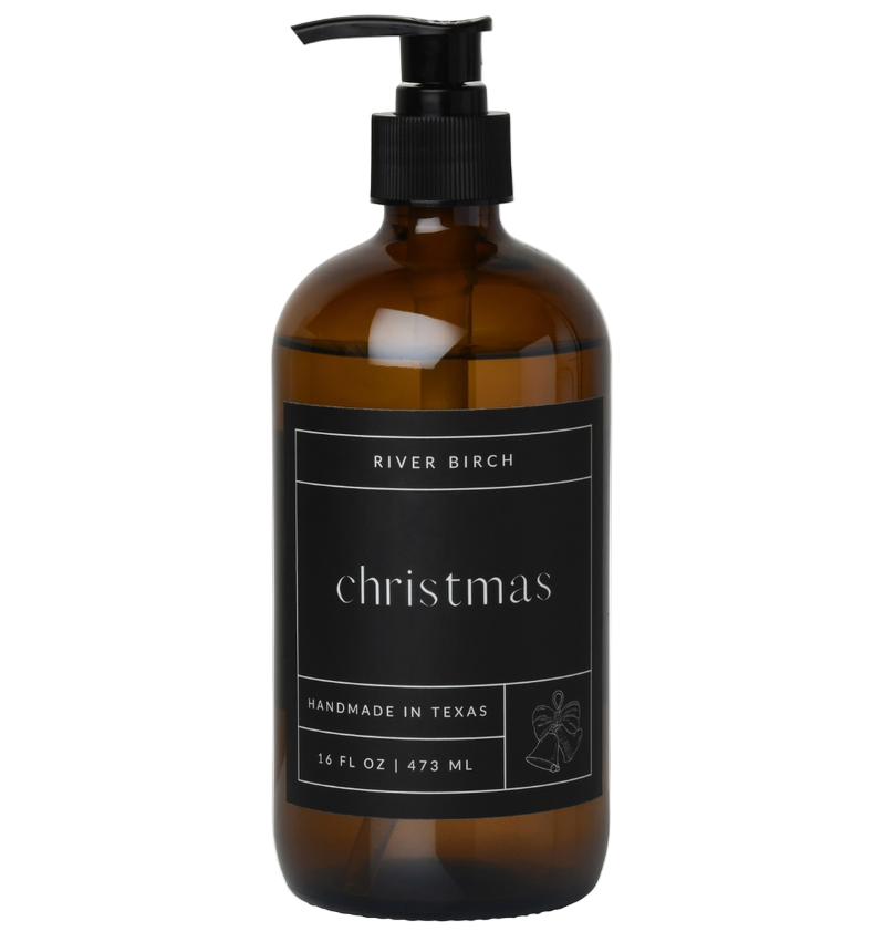 Christmas - 16oz Glass Hand Soap