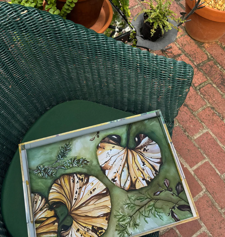 A Fall Walk Acrylic Tray