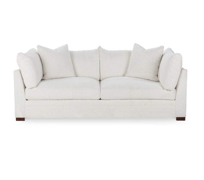 Audrey Sofa, White Boucle