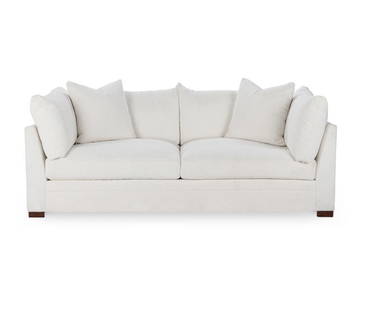Audrey Sofa, White Boucle