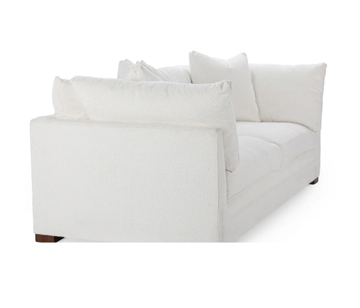 Audrey Sofa, White Boucle