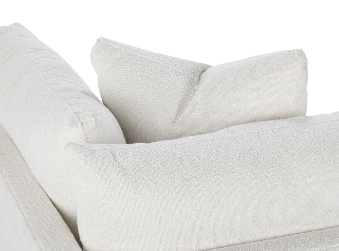 Audrey Sofa, White Boucle
