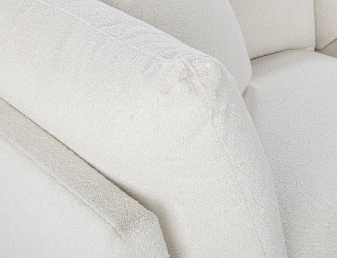 Audrey Sofa, White Boucle
