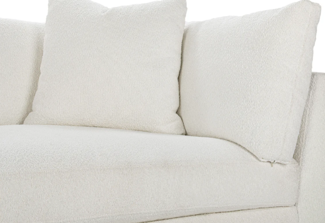 Audrey Sofa, White Boucle