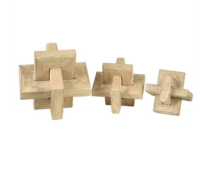 Kendall Wood Objects, Set of 3