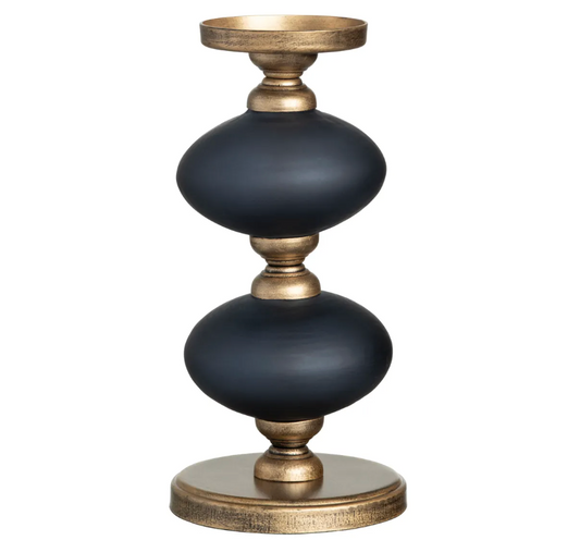 Blue Pillar Candleholder (Various Sizes)