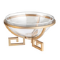 Classic Glass Bowl w/ Greek Key Base