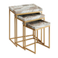 Toronto Marble Nesting Tables, Set of 3