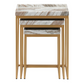 Toronto Marble Nesting Tables, Set of 3