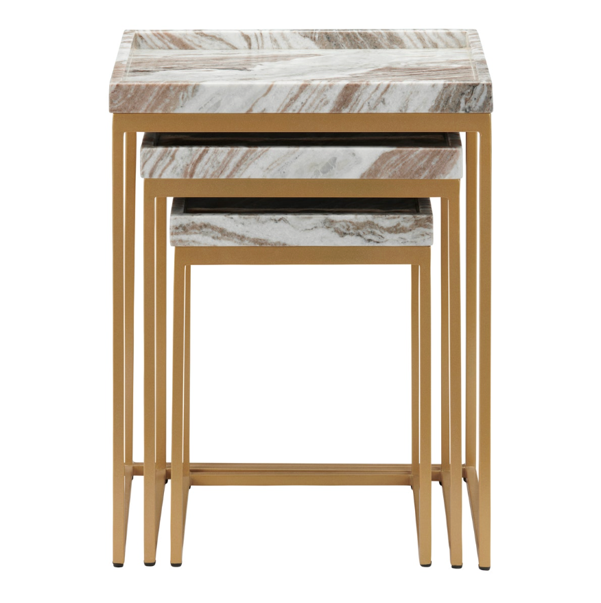 Toronto Marble Nesting Tables, Set of 3
