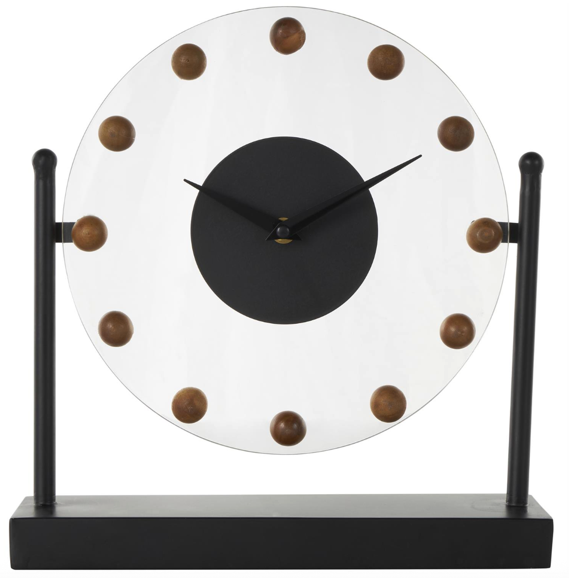 Black Arcylic Table Clock