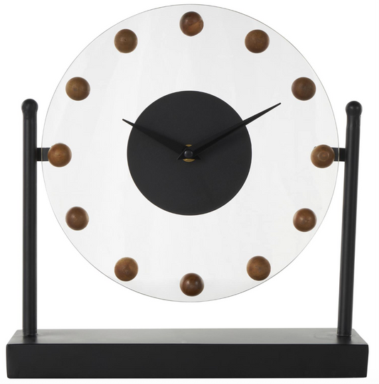 Black Arcylic Table Clock