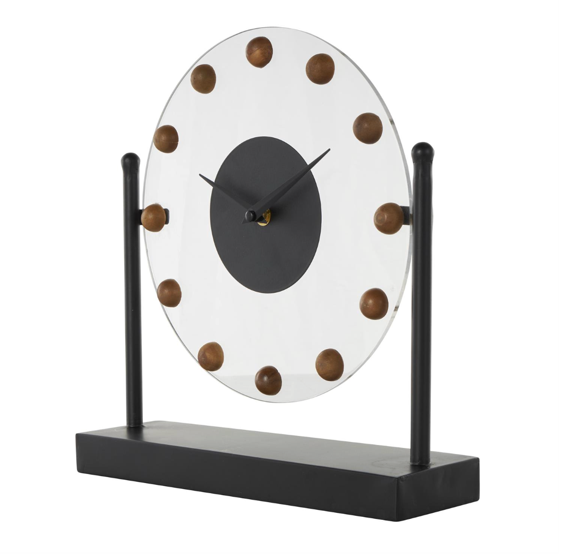 Black Arcylic Table Clock