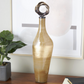 Glass Ombre Decorative Jar with Bronze Ring Top (Various Styles)