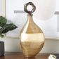 Glass Ombre Decorative Jar with Bronze Ring Top (Various Styles)