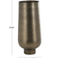Brass Metal Textured Floor Vase with Elevated Base (Various Sizes)