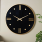 Black and Gold Wall Clock