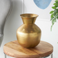 Gold Hammered Metal Vase