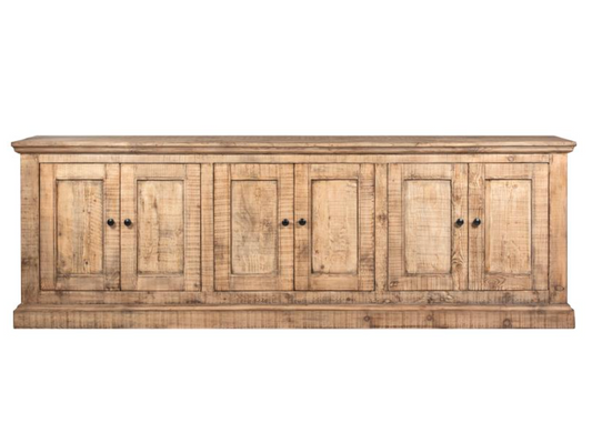 LuLu 6 Door Cabinet, Natural