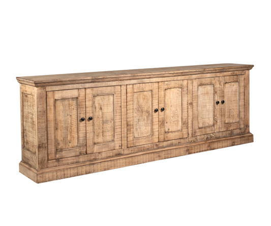 LuLu 6 Door Cabinet, Natural