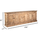 LuLu 6 Door Cabinet, Natural