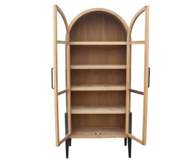 Artie Tall Rounded Display Cabinet
