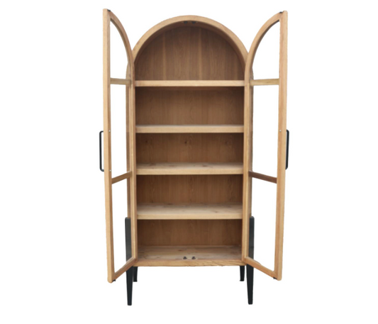 Artie Tall Rounded Display Cabinet