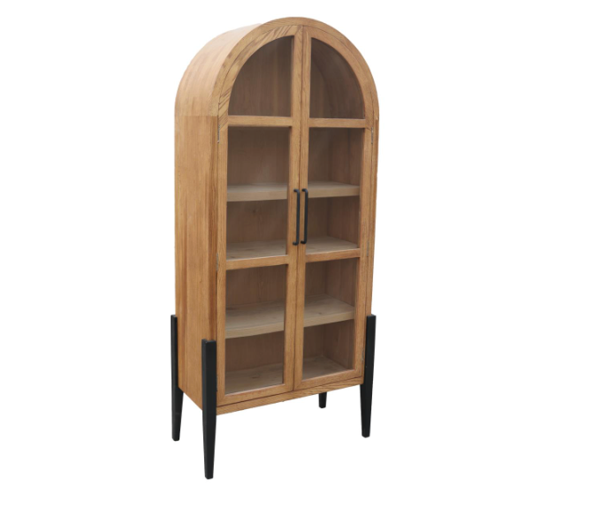 Artie Tall Rounded Display Cabinet